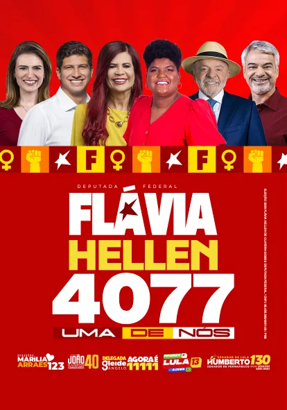 Santinho — frente (Time de Lula)